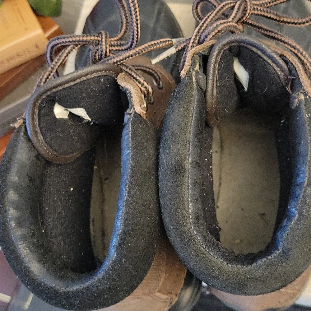Leather Upper Rain Boot 10